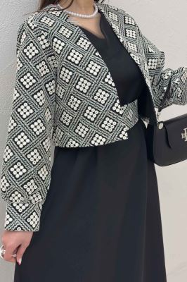 ست کت و سارافن سوزن دوزی MARLIS طرح 6
