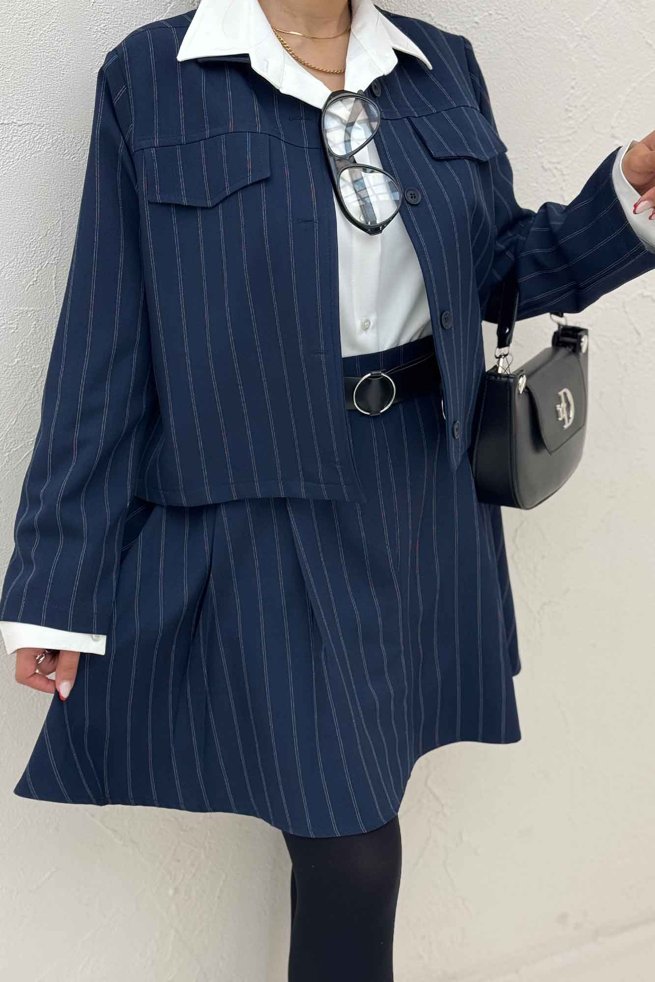 ست کت دامن کوتاه بزیاق دیپلمات دلینا