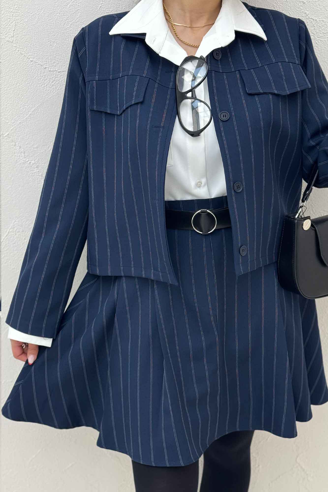 ست کت دامن کوتاه بزیاق دیپلمات دلینا