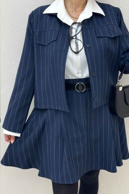 ست کت دامن کوتاه بزیاق دیپلمات دلینا