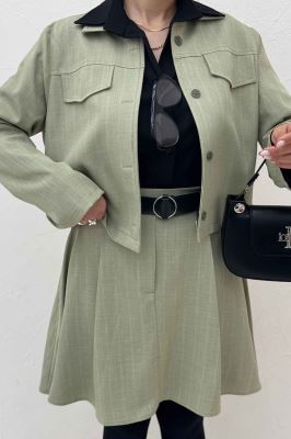 ست کت دامن کوتاه بزیاق دیپلمات دلینا