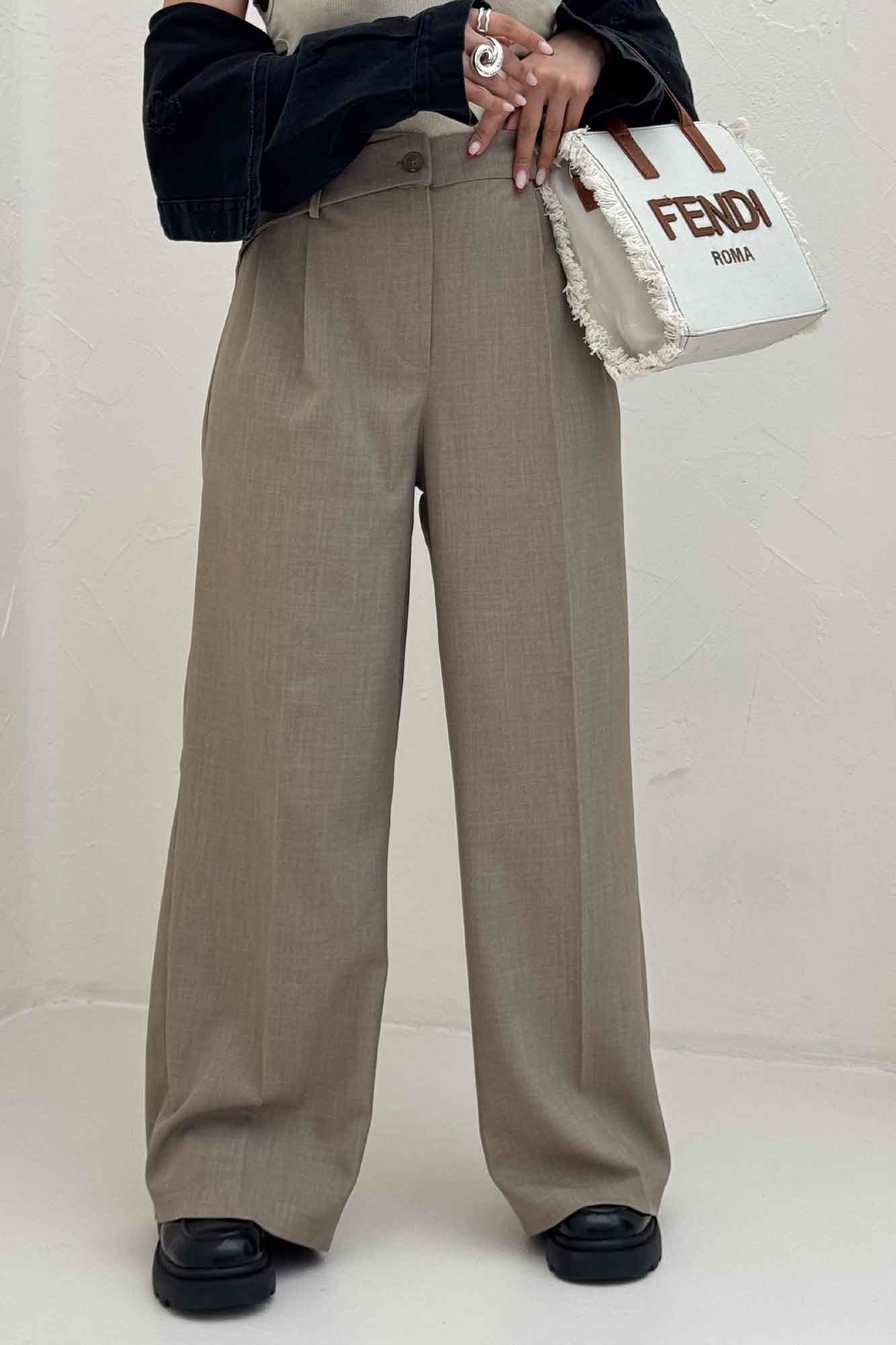 شلوار بزیاق پشت کش کمر پلدار