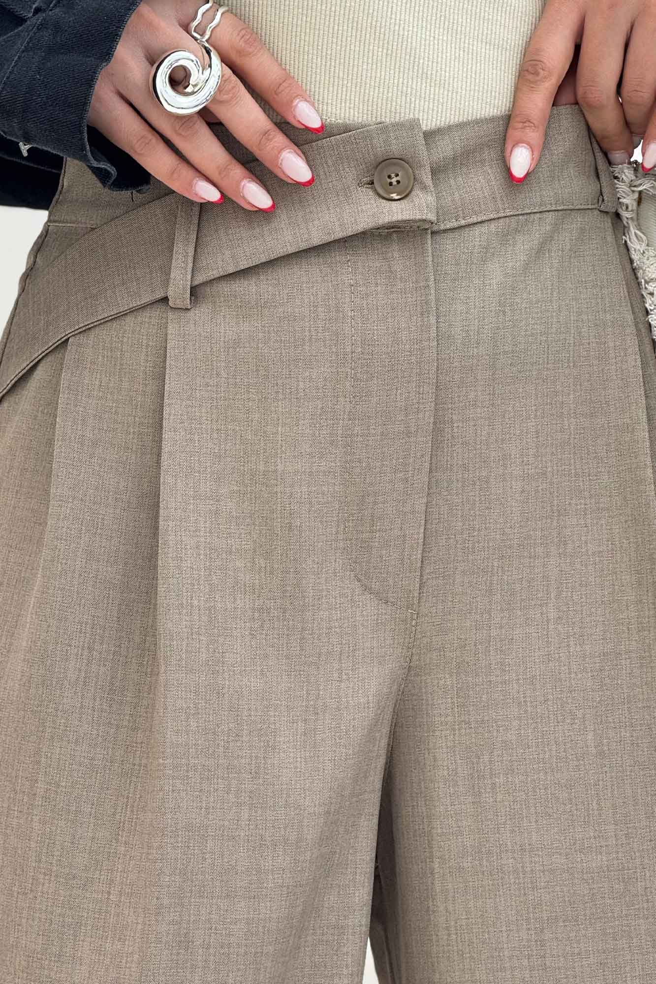 شلوار بزیاق پشت کش کمر پلدار