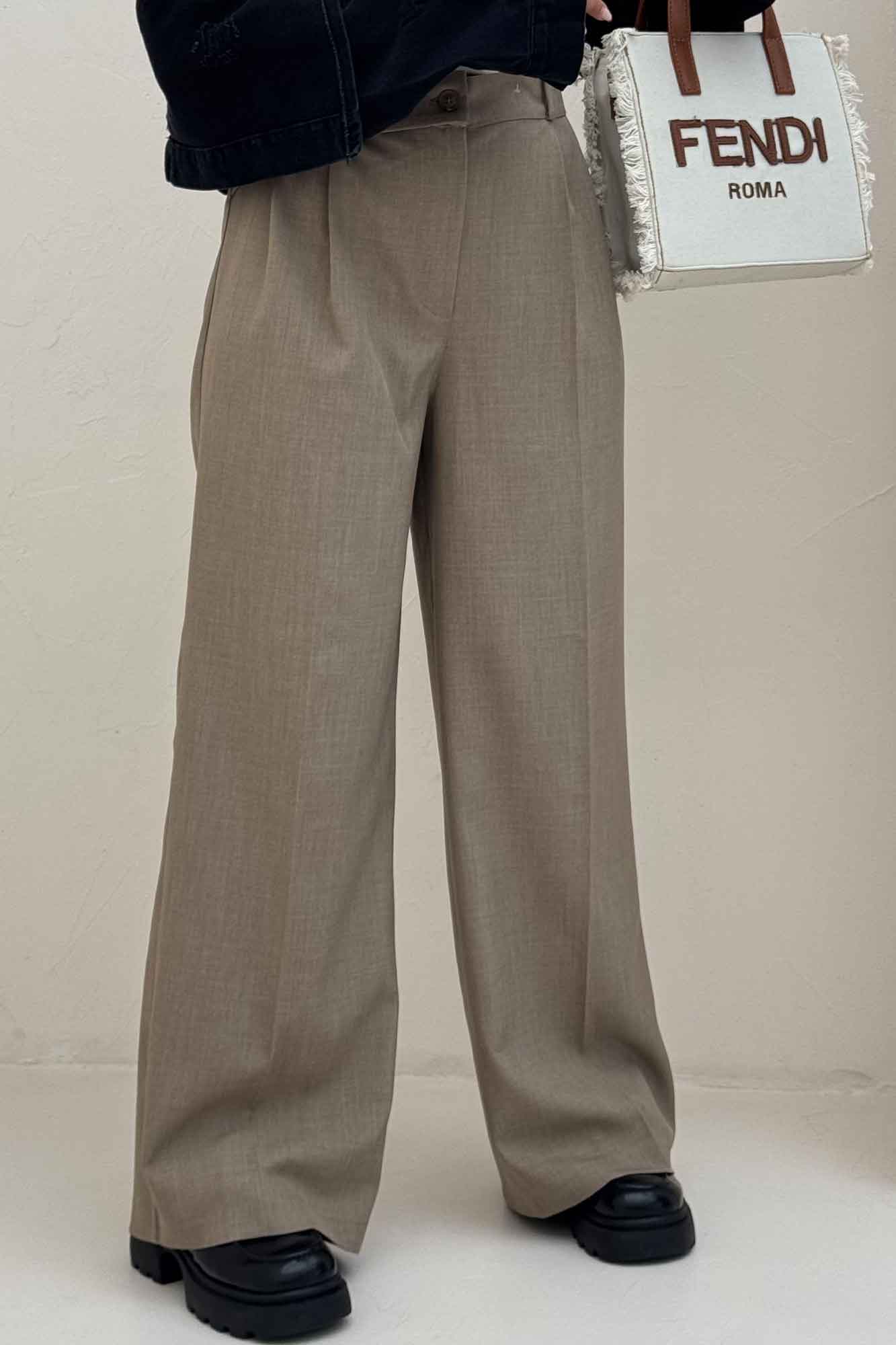 شلوار بزیاق پشت کش کمر پلدار