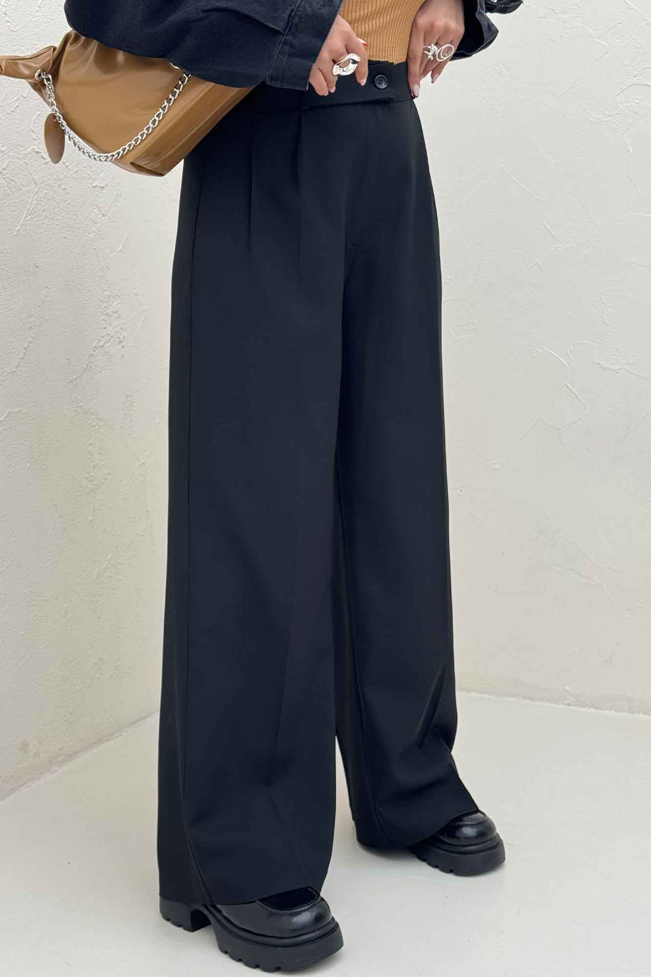 شلوار بزیاق پشت کش کمر پلدار