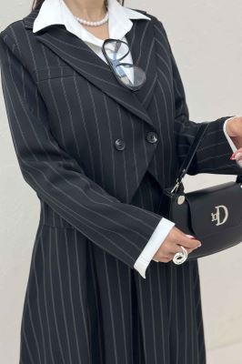 ست کت و دامن بلند بزیاق دیپلمات نیکا