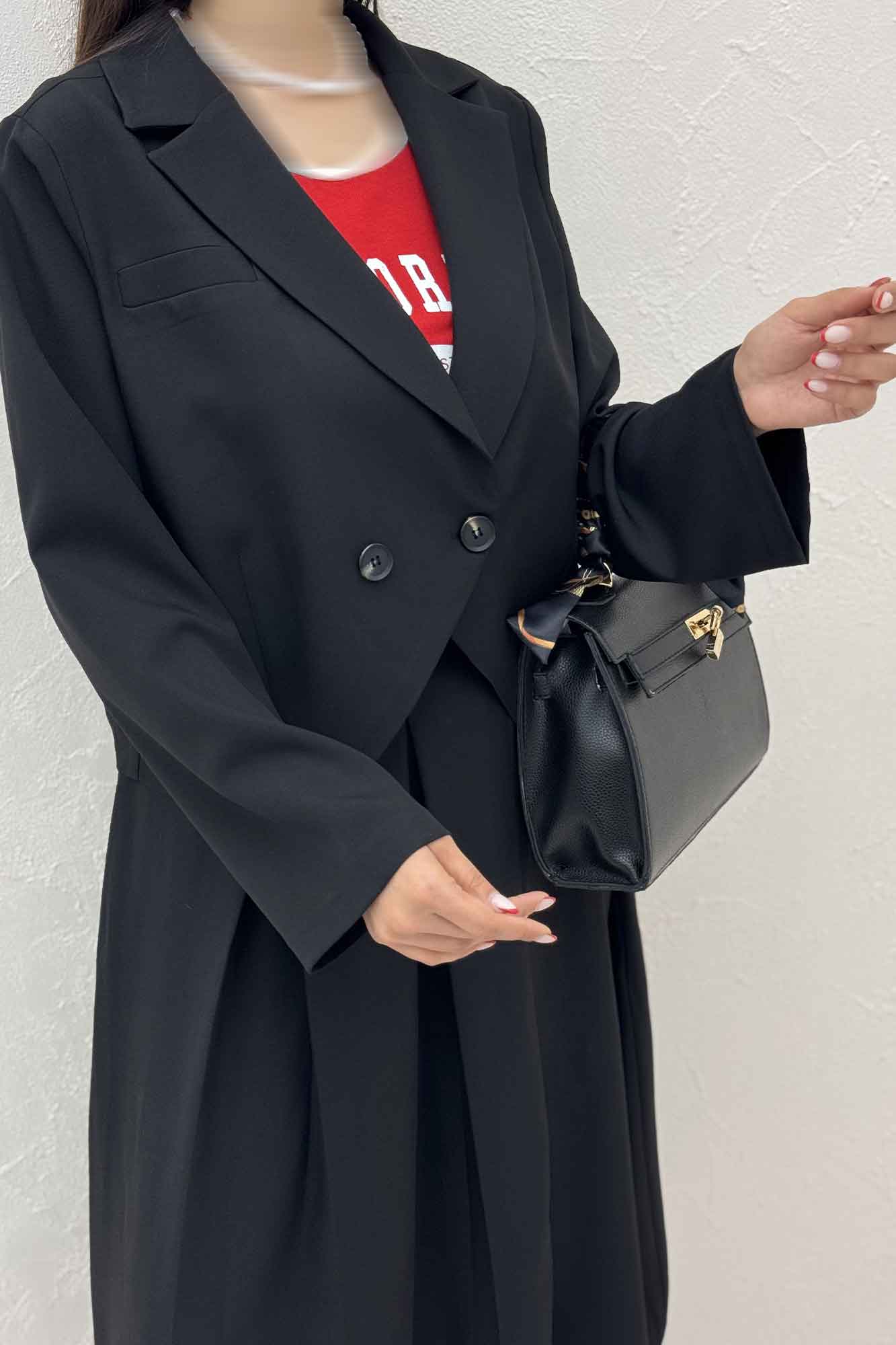 ست کت و دامن بلند بزیاق ملورین