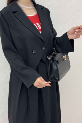 ست کت و دامن بلند بزیاق ملورین