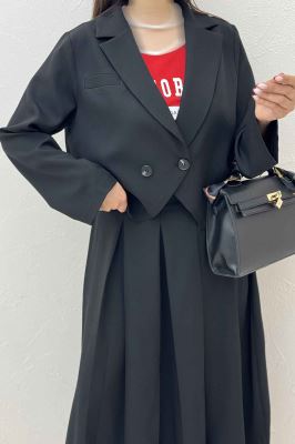 ست کت و دامن بلند بزیاق ملورین