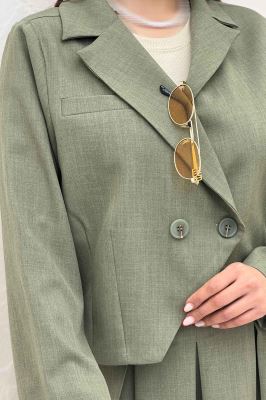 ست کت و دامن بلند بزیاق ملورین