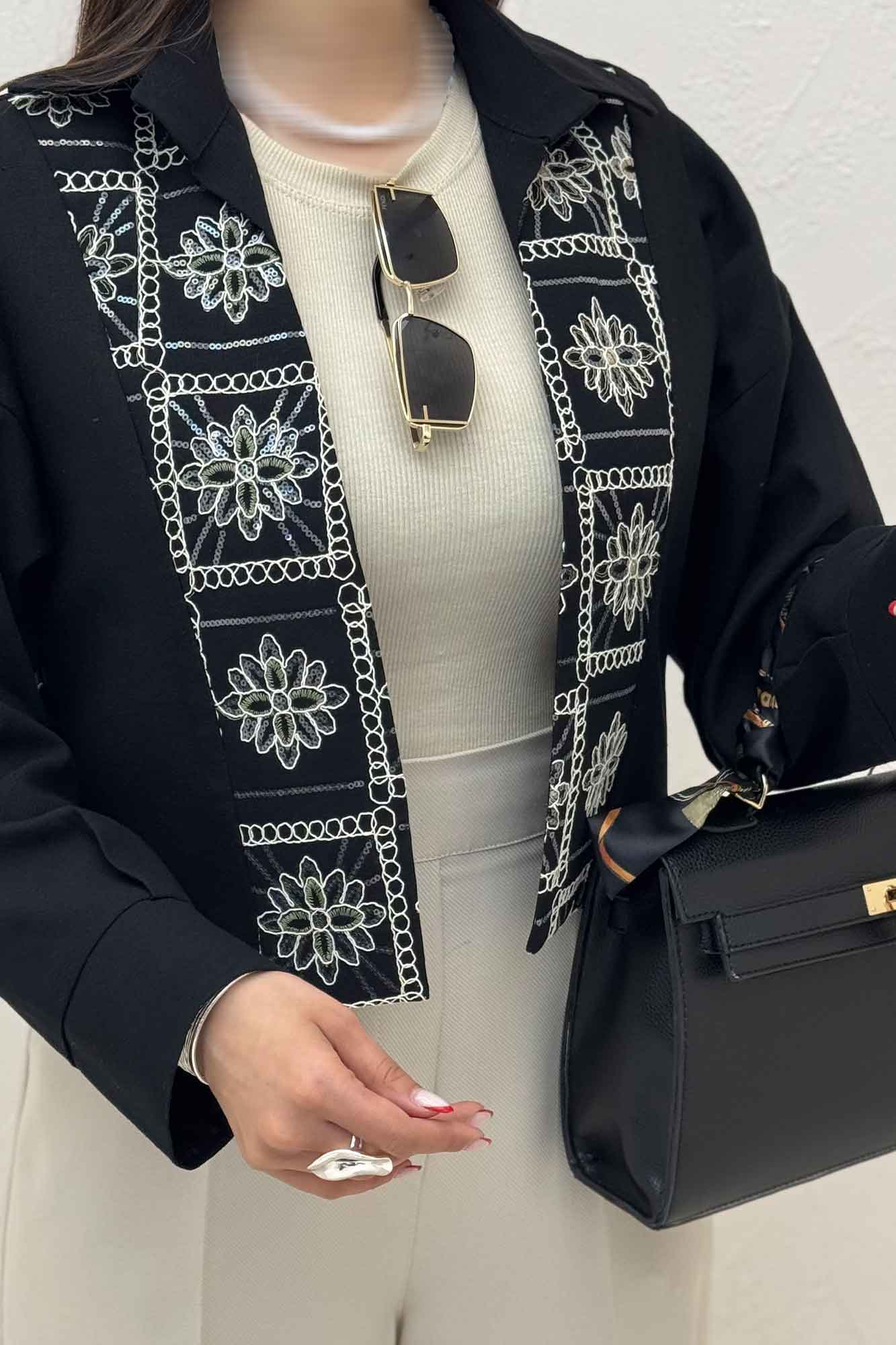 ژیله لینن تیکه سوزن دوزی کد 100 طرح 8