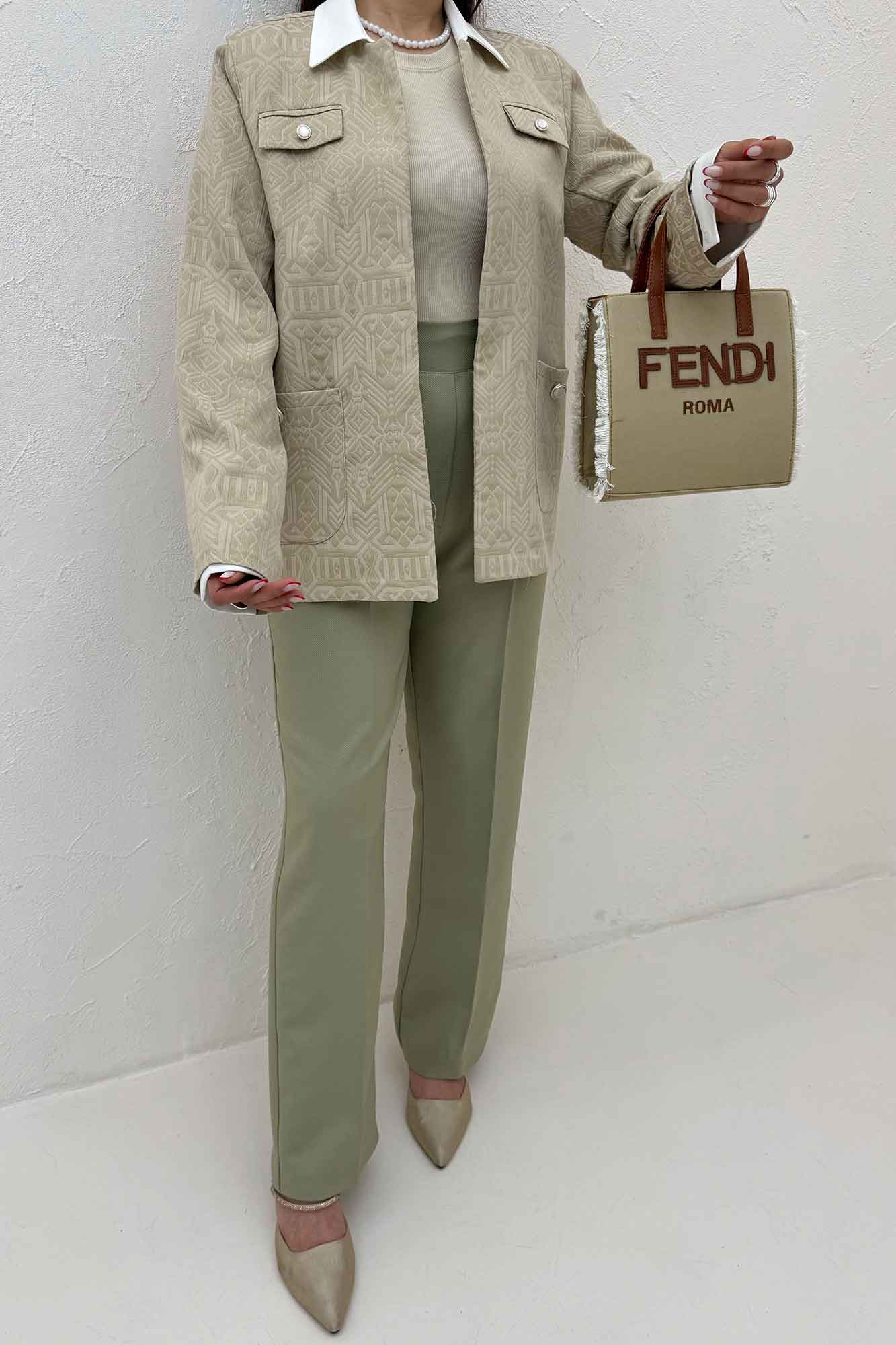 کت ژاکارد دو جیب BELKA