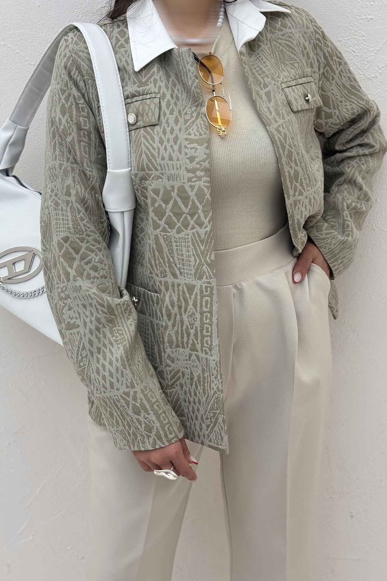 کت ژاکارد دو جیب BELKA