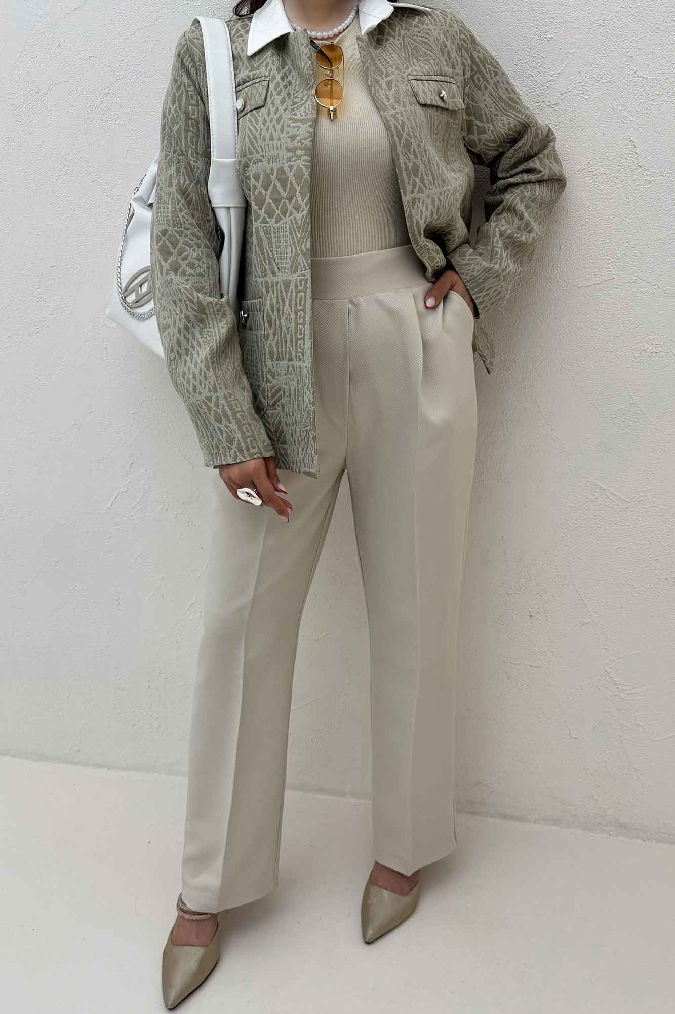 کت ژاکارد دو جیب BELKA