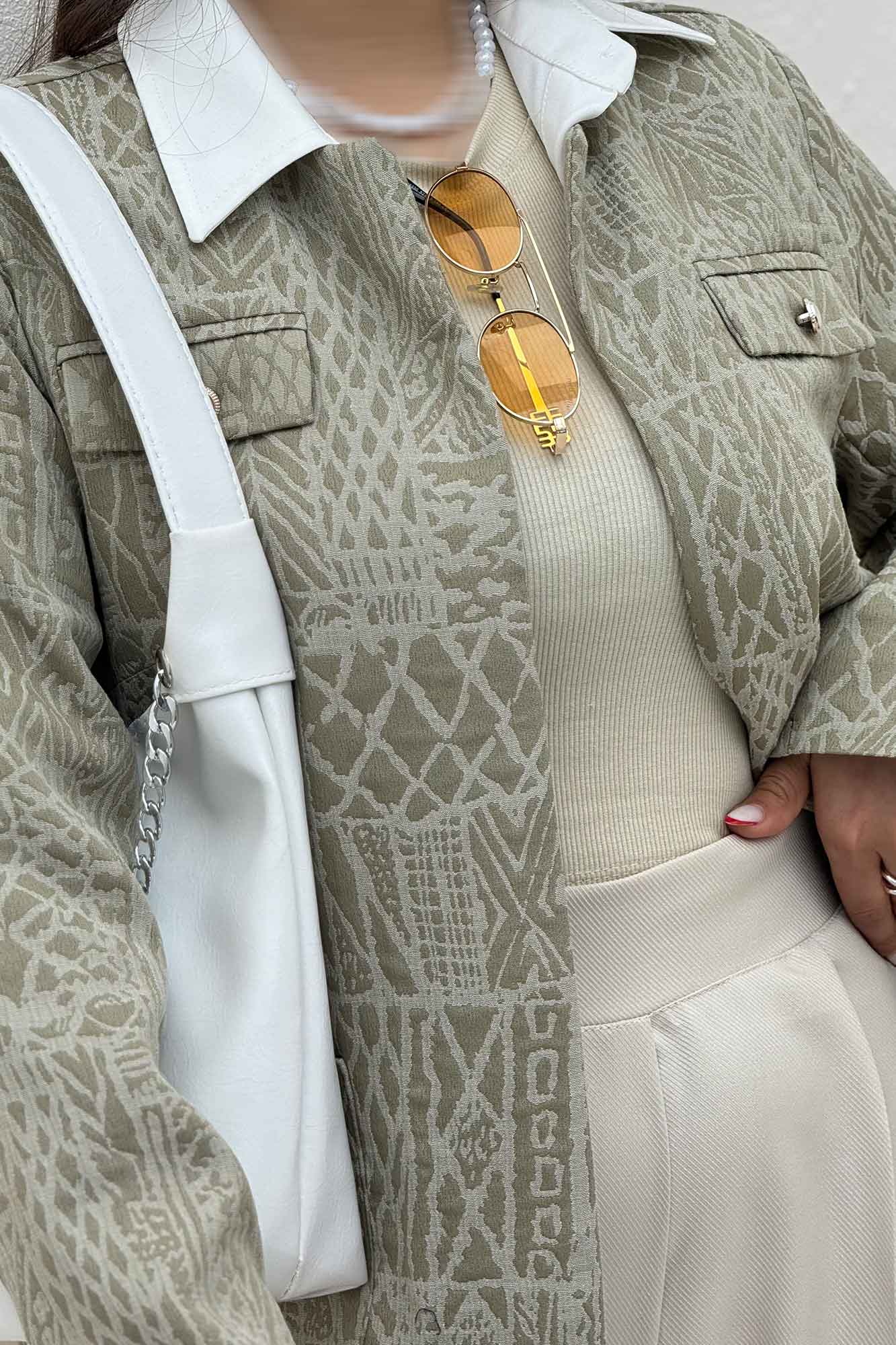 کت ژاکارد دو جیب BELKA