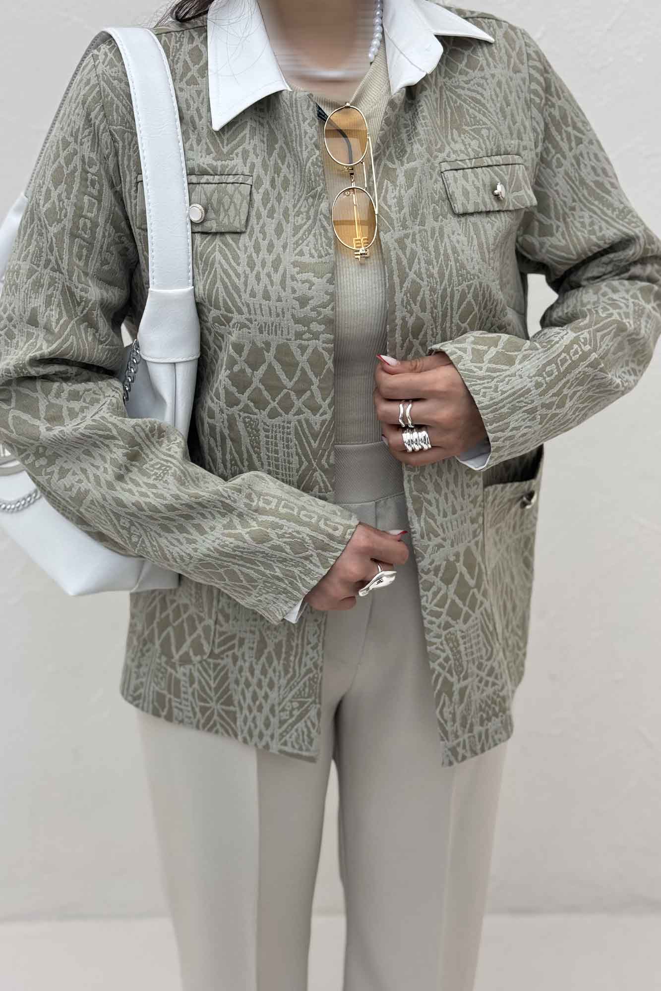 کت ژاکارد دو جیب BELKA