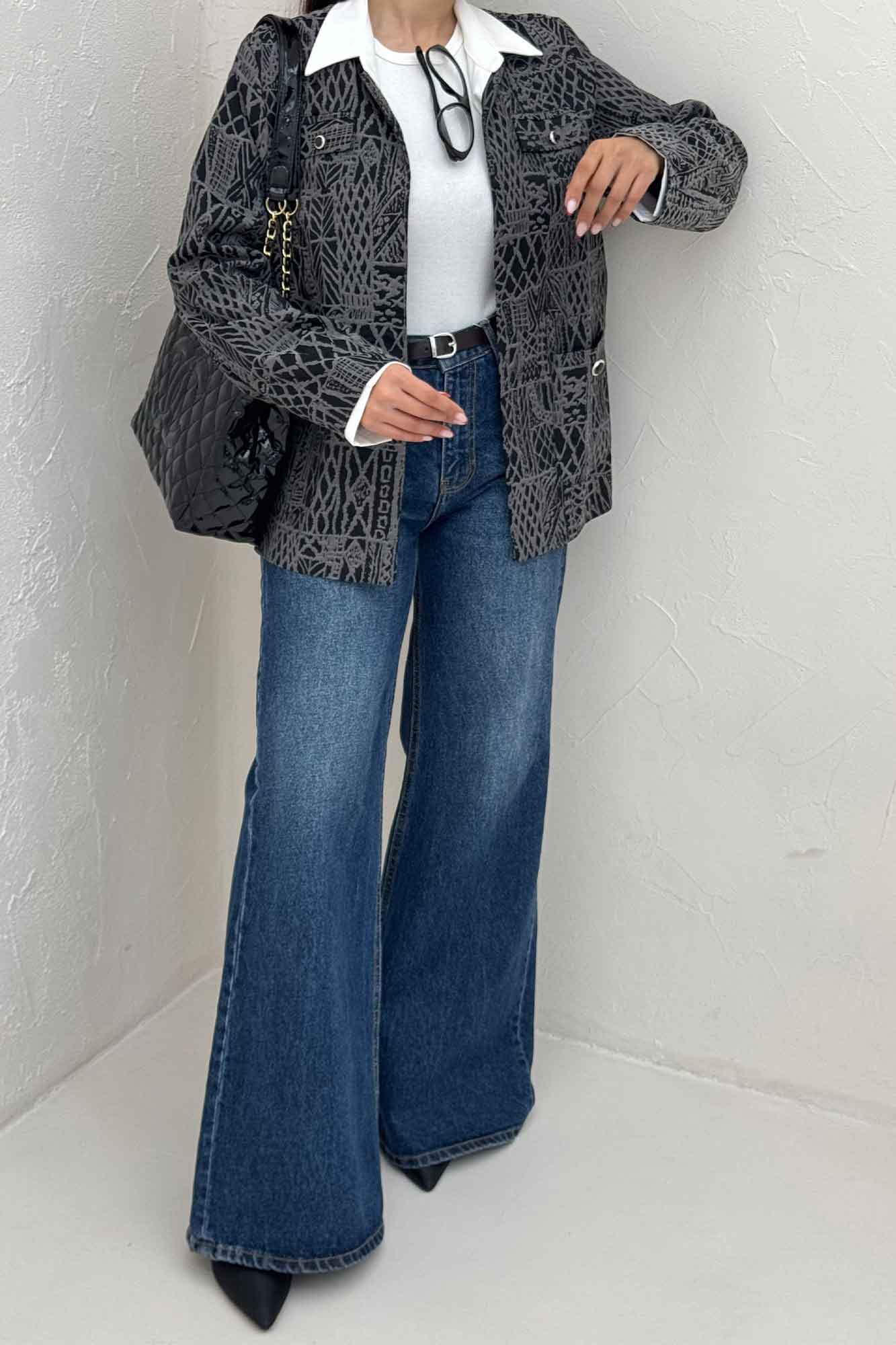 کت ژاکارد دو جیب BELKA