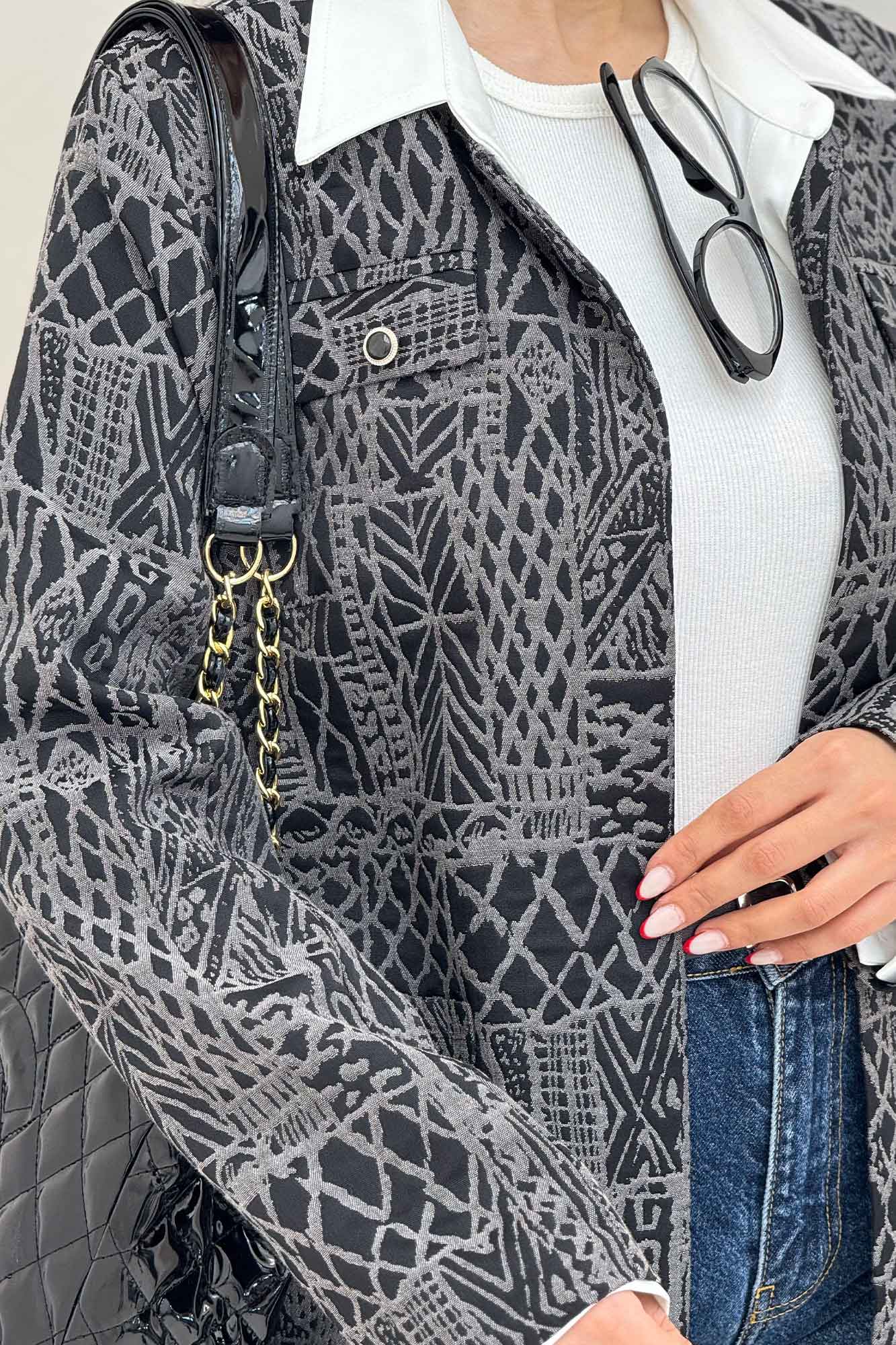 کت ژاکارد دو جیب BELKA