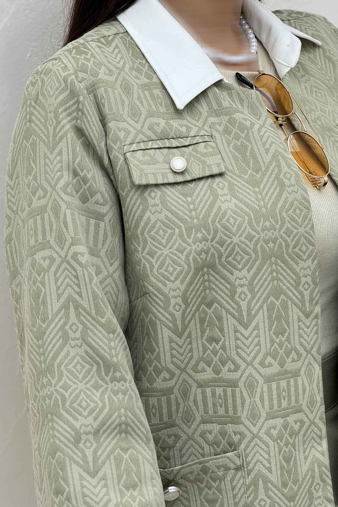 کت ژاکارد دو جیب BELKA