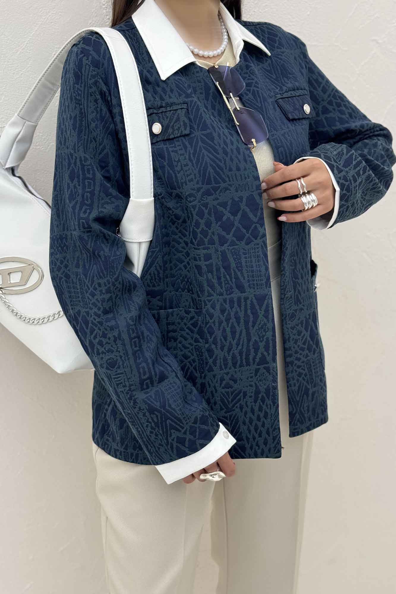 کت ژاکارد دو جیب BELKA