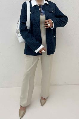 کت ژاکارد دو جیب BELKA