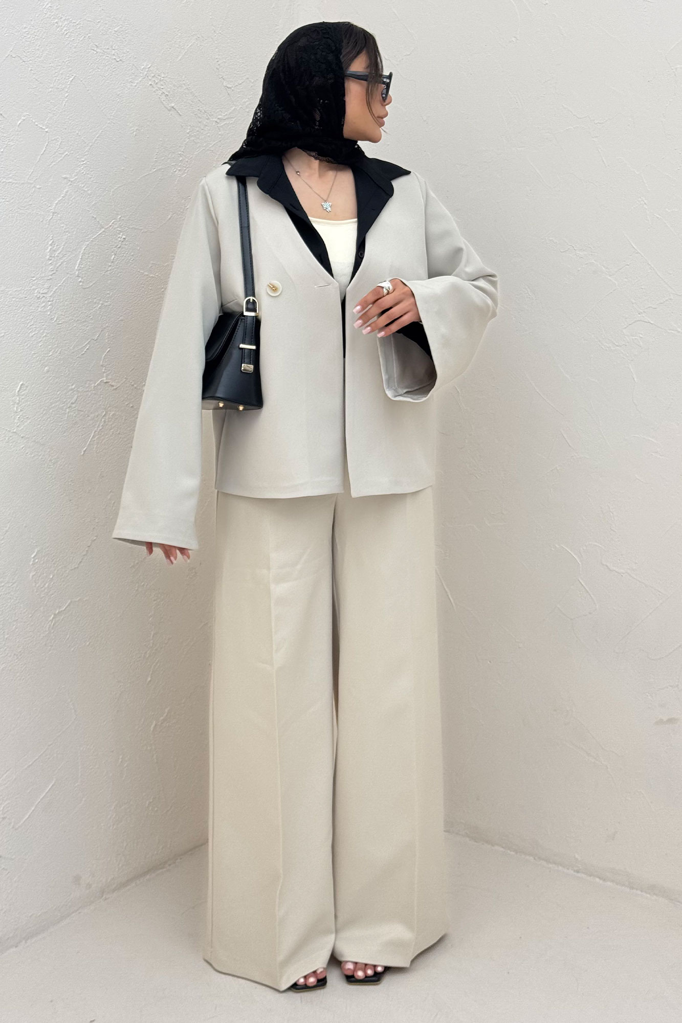 کت مازراتی یقه هفت آستین کلوش