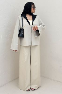 کت مازراتی یقه هفت آستین کلوش