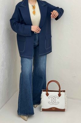 کت مازراتی کجراه دو جیب پاکتی نلیا