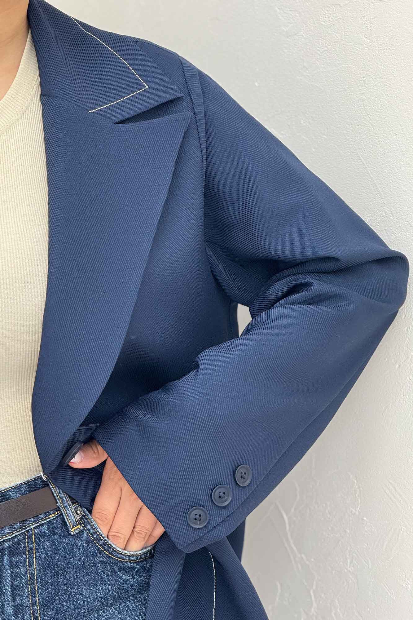 کت مازراتی کجراه دو جیب پاکتی نلیا