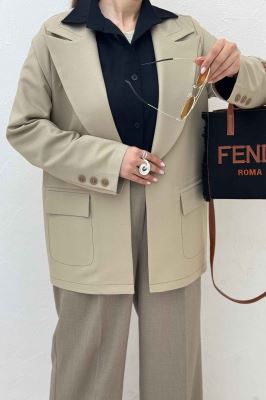 کت مازراتی کجراه دو جیب پاکتی نلیا