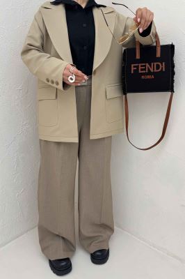 کت مازراتی کجراه دو جیب پاکتی نلیا