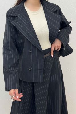 ست کت و دامن لینن دیپلمات لارنس R