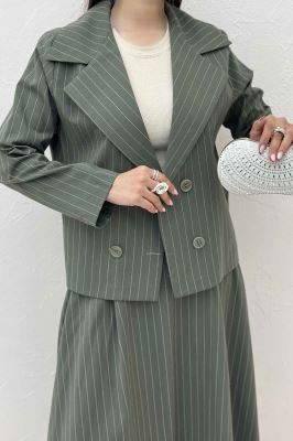 ست کت و دامن لینن دیپلمات لارنس R