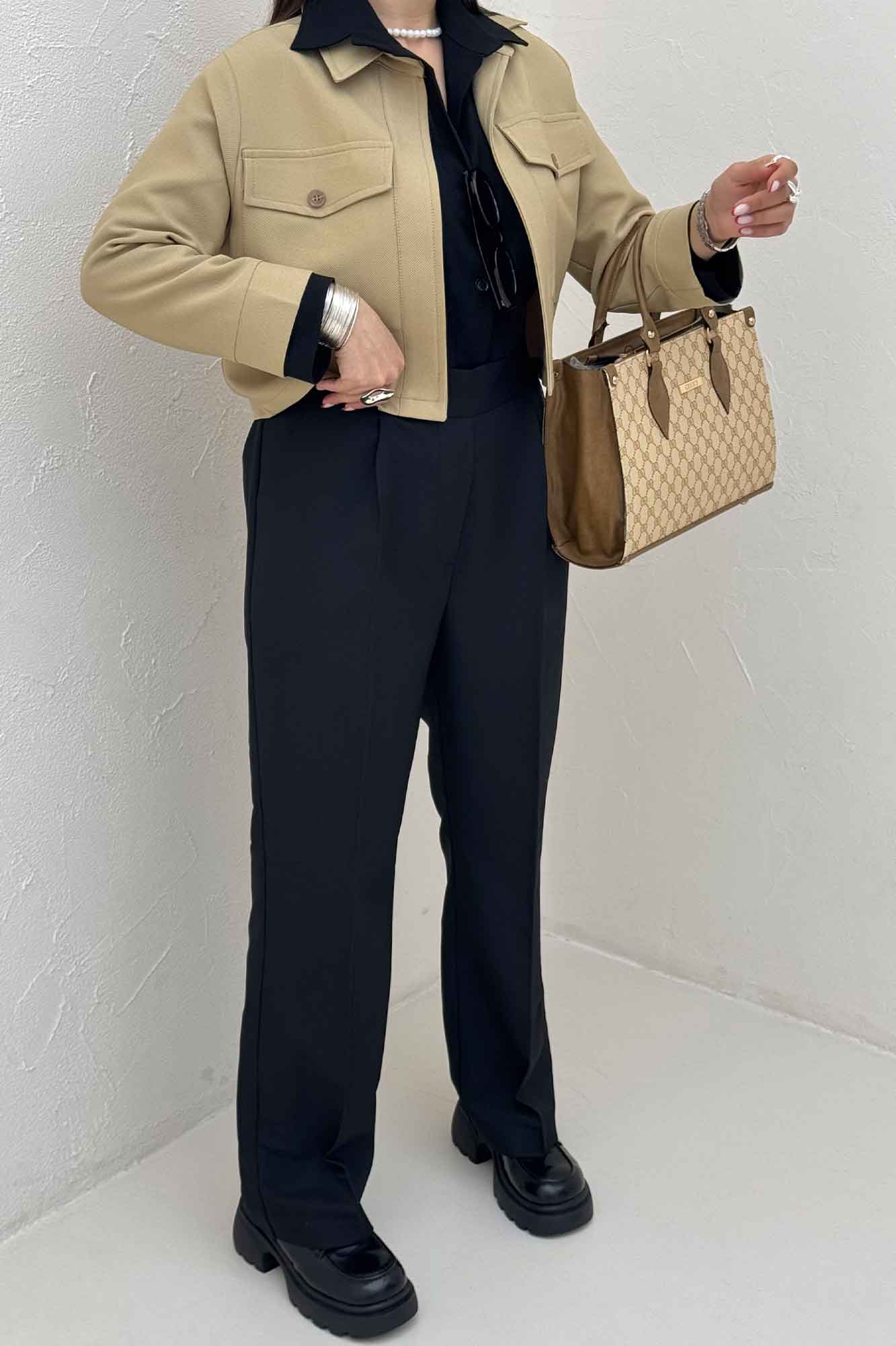 کراپ کت مازراتی کجراه دو جیب پاکتی