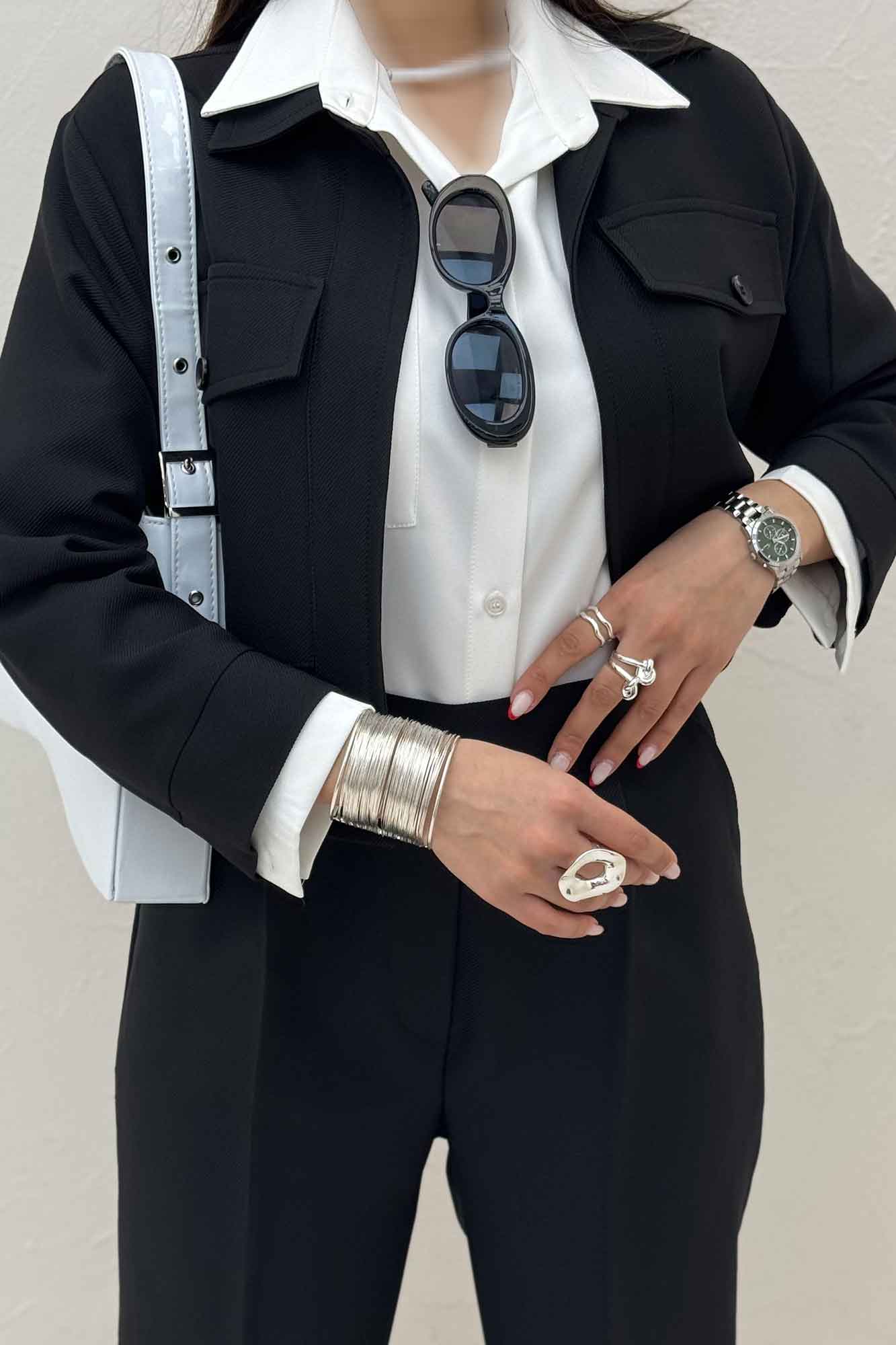 کراپ کت مازراتی کجراه دو جیب پاکتی