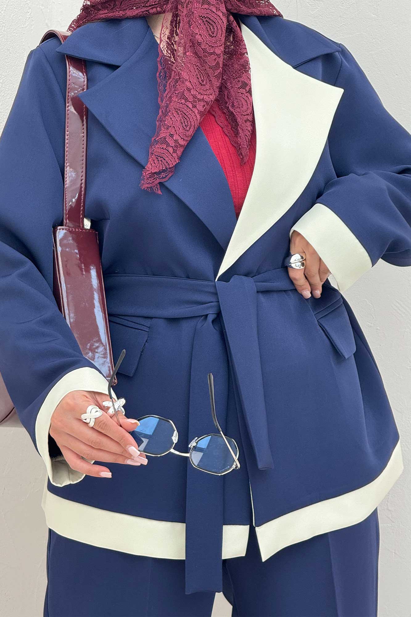 ست کت و شلوار مازراتی دورنگ پرنسس