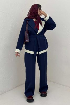 ست کت و شلوار مازراتی دورنگ پرنسس