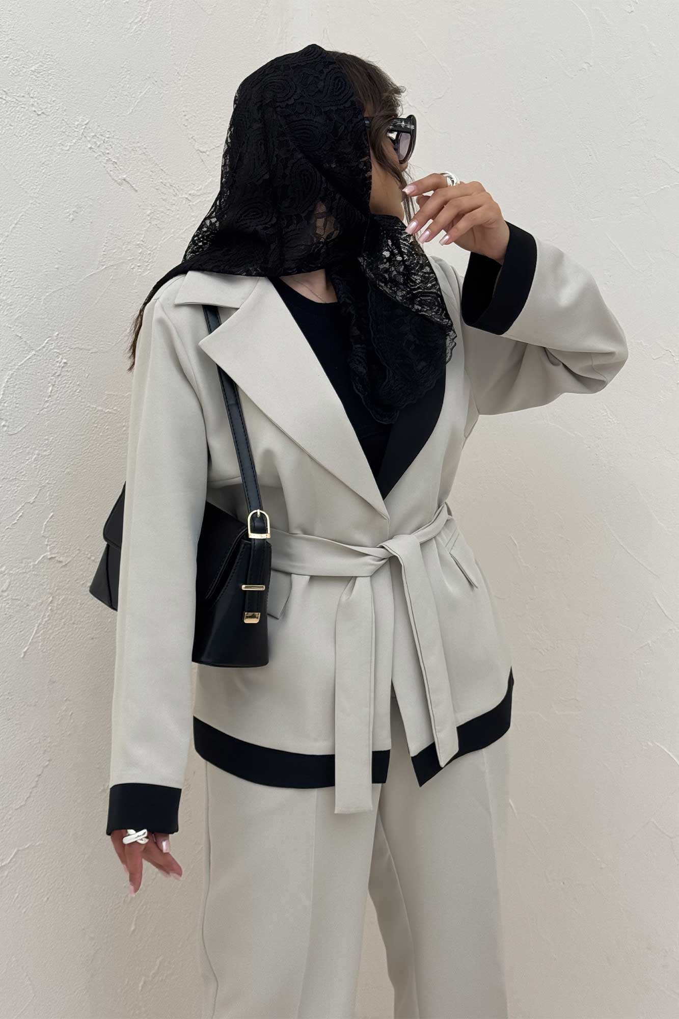 ست کت و شلوار مازراتی دورنگ پرنسس