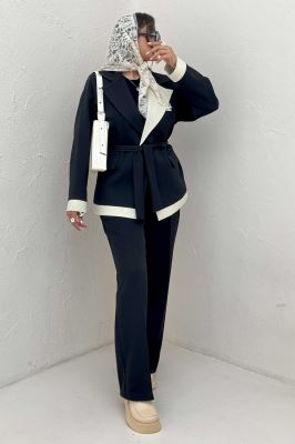 ست کت و شلوار مازراتی دورنگ پرنسس