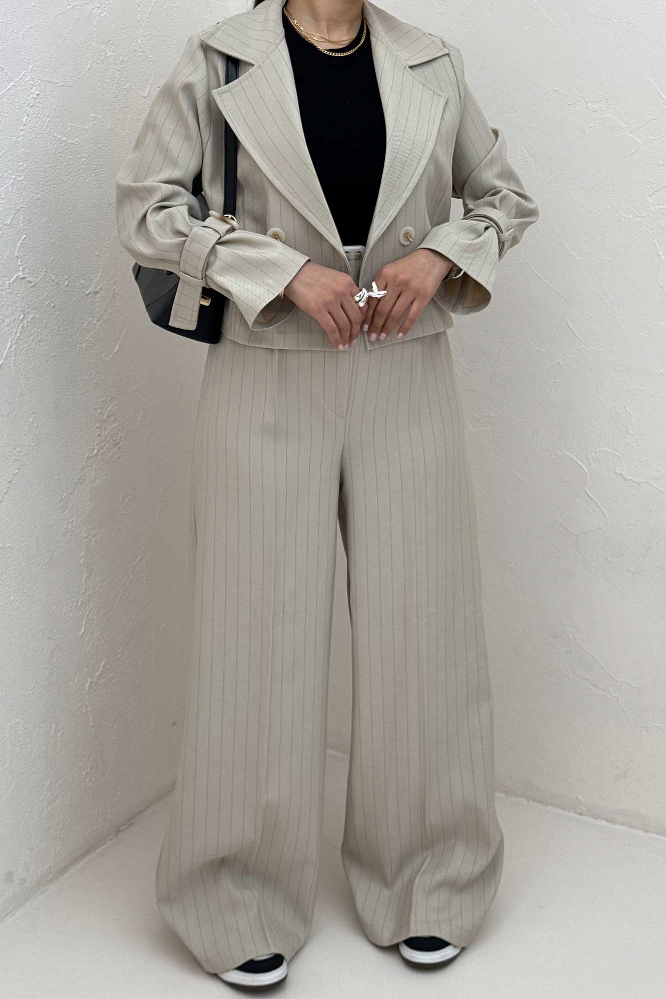 ست 2PS کمربنددار کجراه دیپلمات