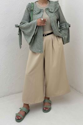 شومیز شانتون زارا آستین بنددار 