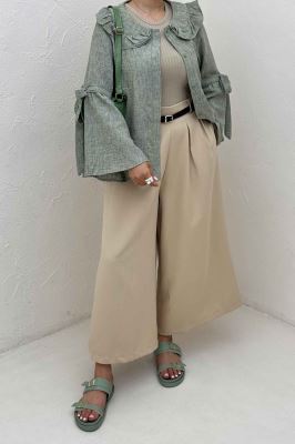 شومیز شانتون زارا آستین بنددار 