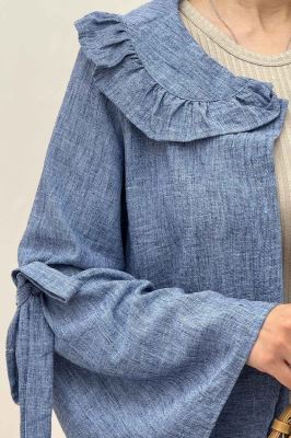 شومیز شانتون زارا آستین بنددار 