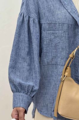 شومیز شانتون زارا آستین بنددار 