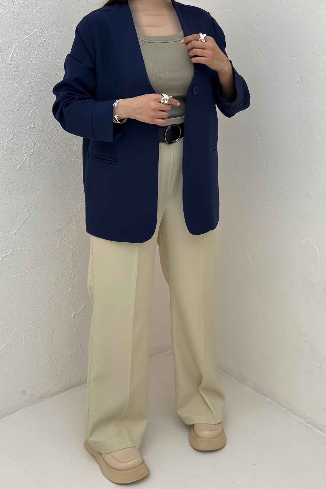 کت مازراتی تک دکمه جیب فیلتو