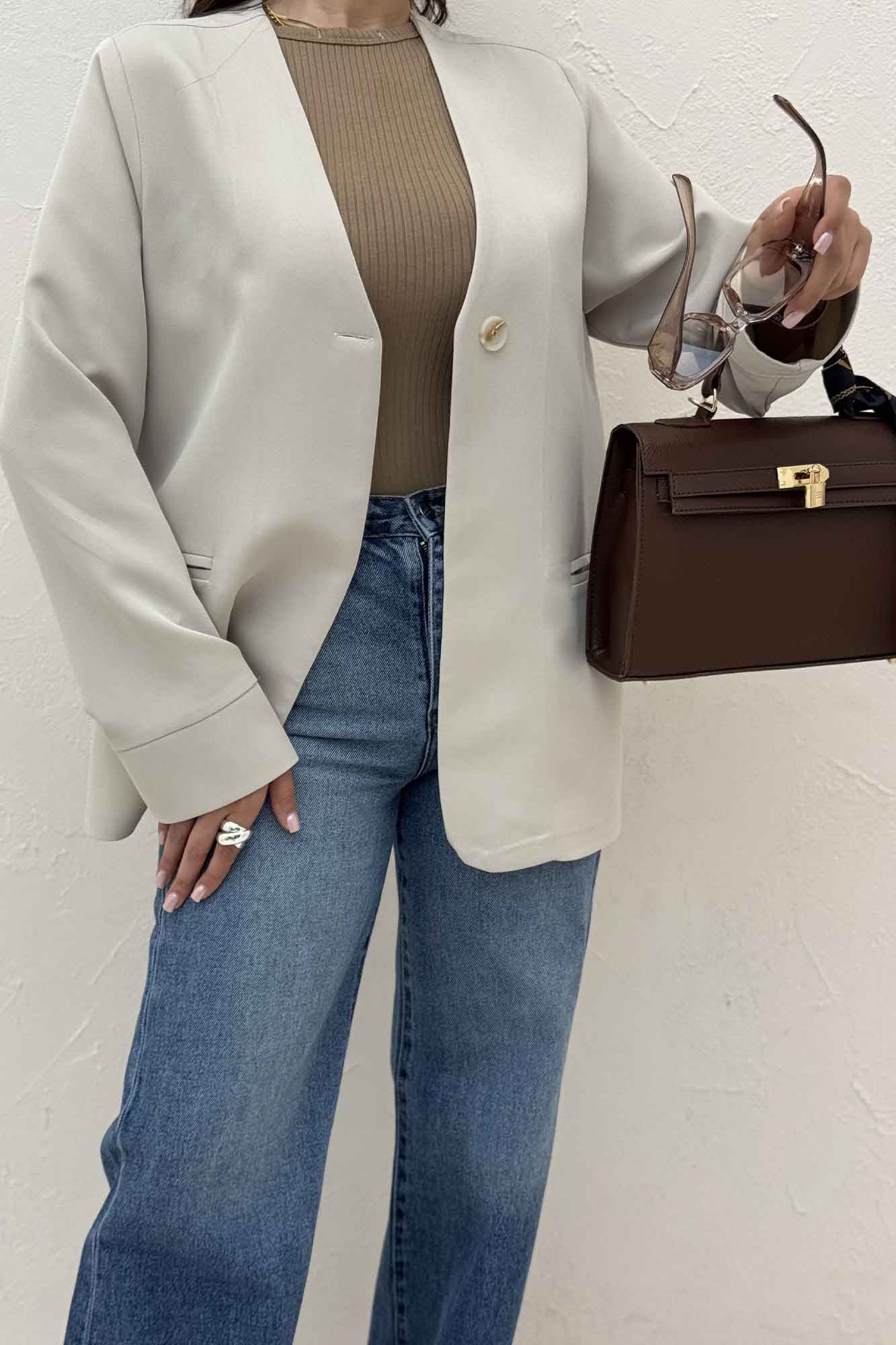 کت مازراتی تک دکمه جیب فیلتو