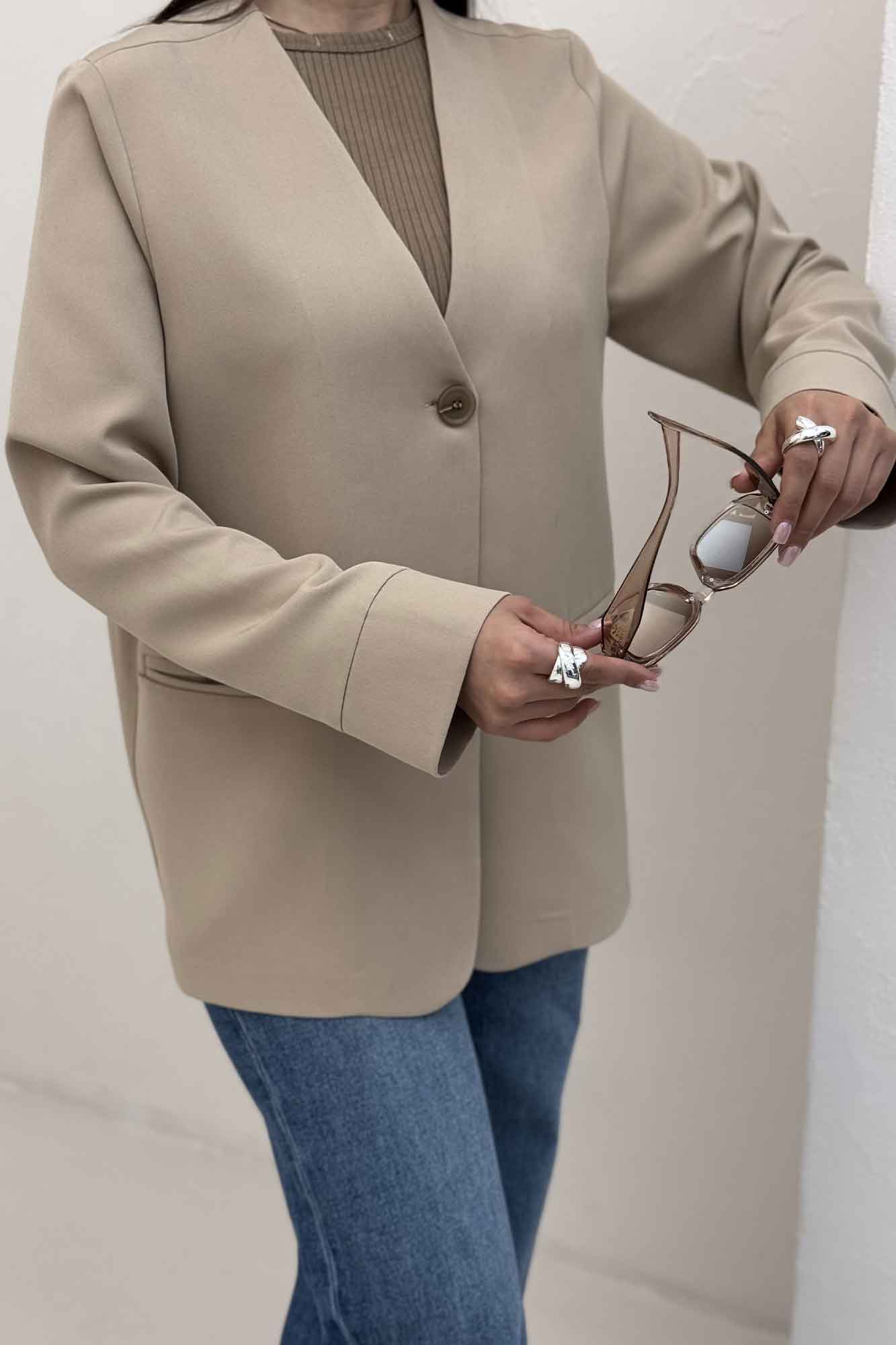 کت مازراتی تک دکمه جیب فیلتو