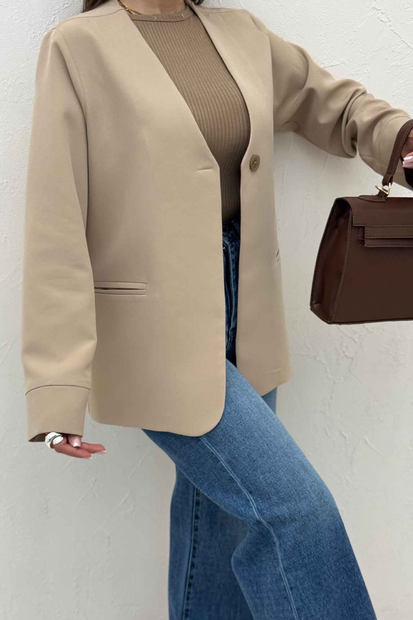 کت مازراتی تک دکمه جیب فیلتو