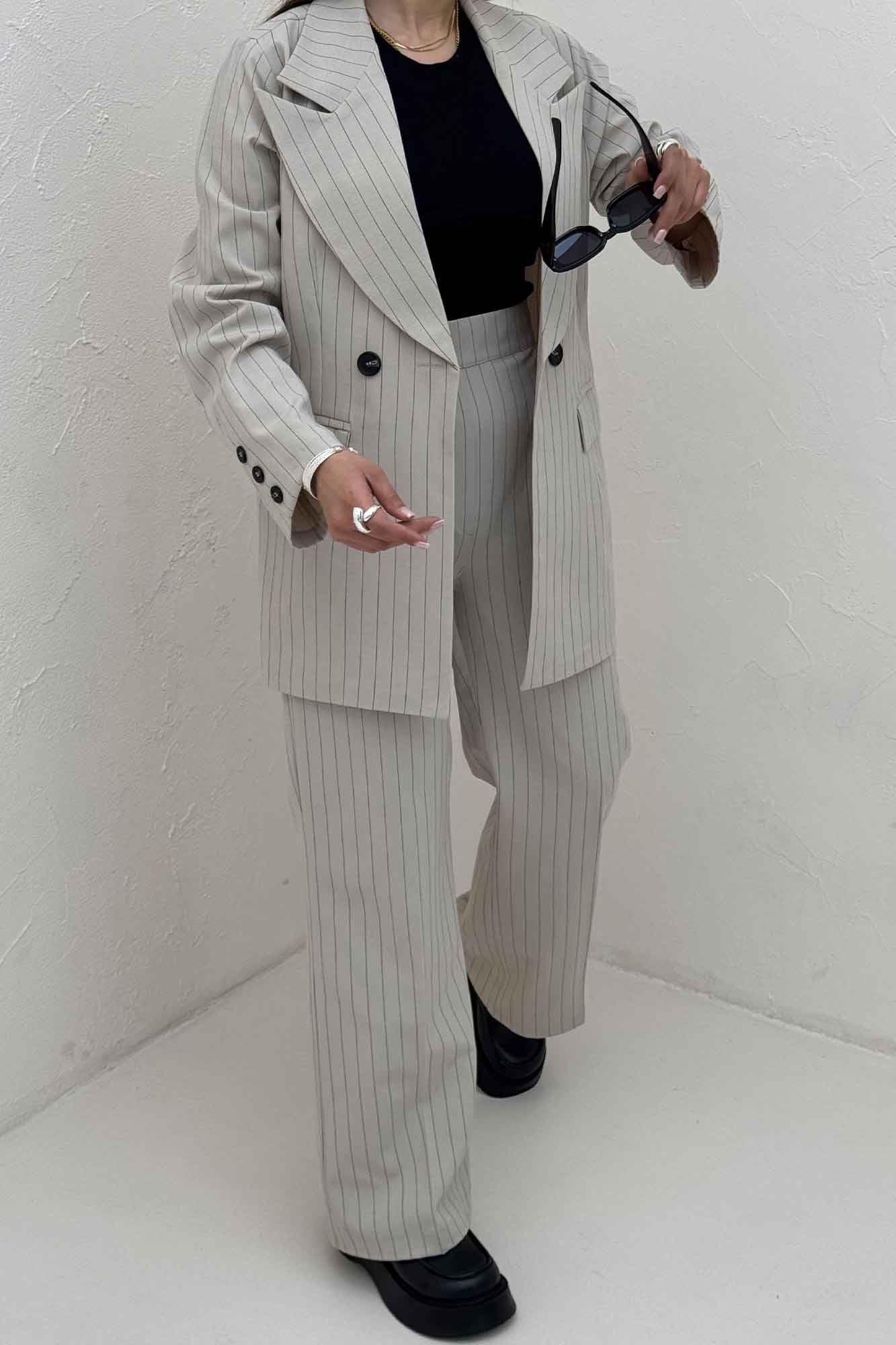 ست کت و شلوار لینن دیپلمات هوستا