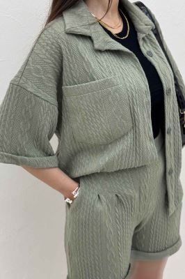 ست شومیز و شورتک مراکشی طرح دار